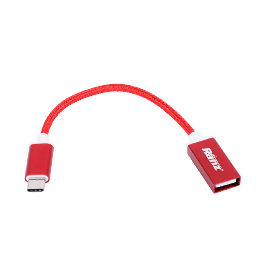 RANZ Type C to OTG Connector with Male Type-C 3.1 Gen 1, Female USB 3.0 5Gbps